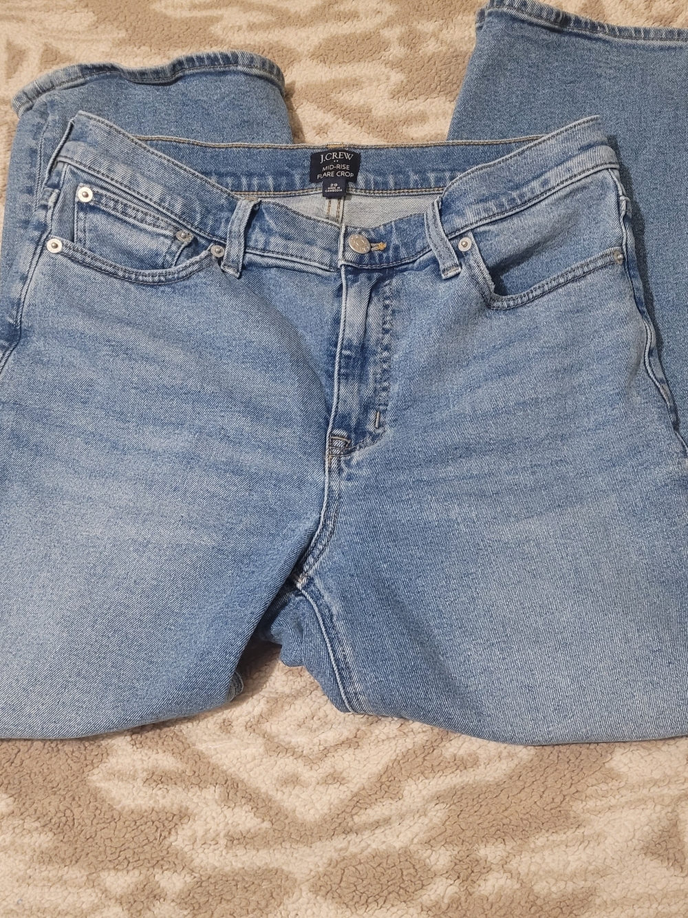 J. Crew Women’s Light Blue Cropped Flare Jeans